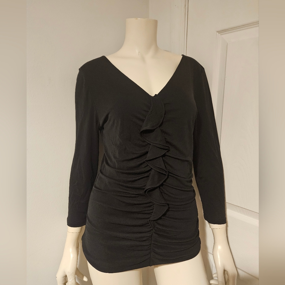 Classiques Entier Black Ruched Blouse